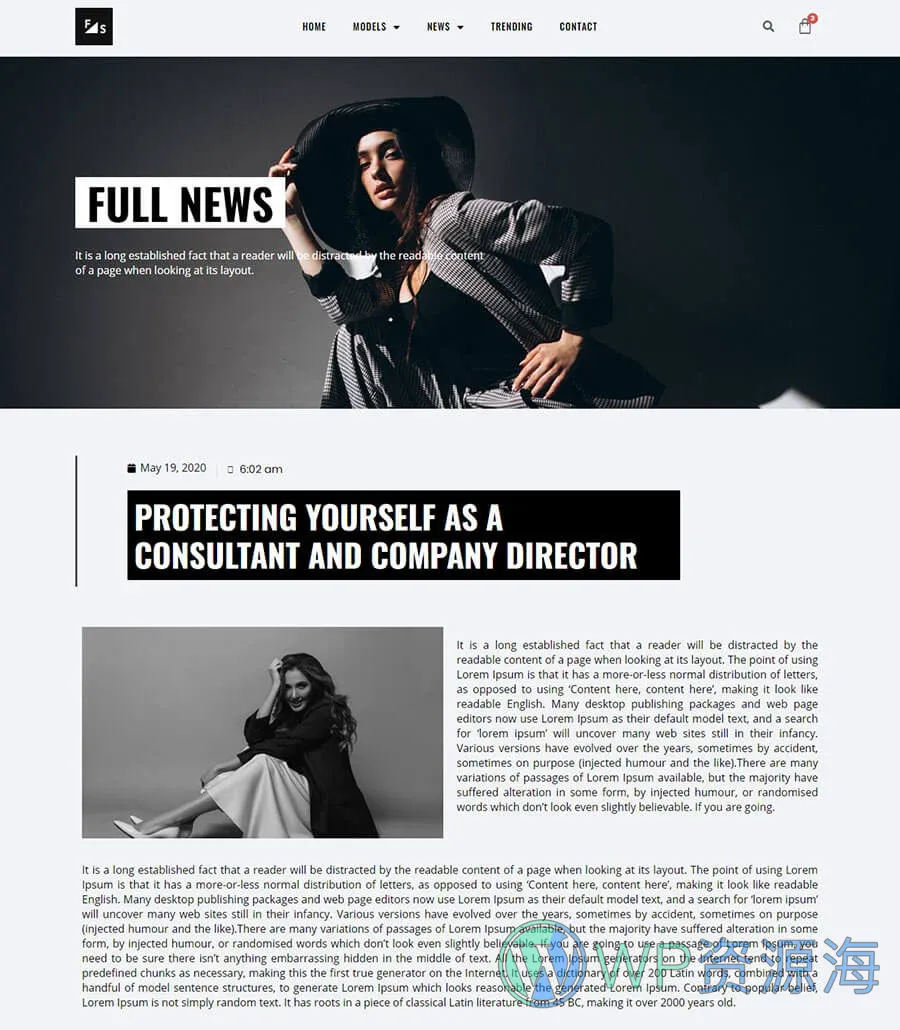 Fashion and Modeling News Details Page