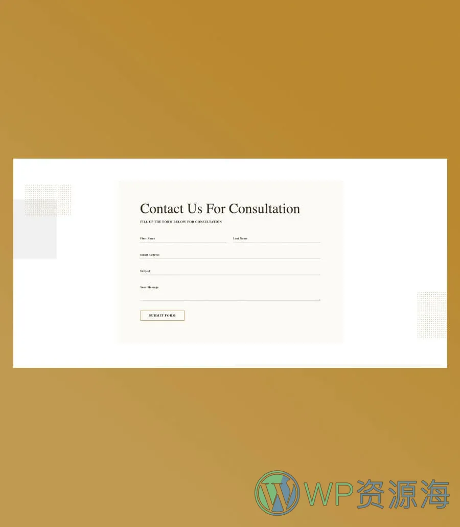 律所整站Gutenberg网站模板_一键导入快速建站插图7-WP资源海 Lawstice Contact Section For Gutenberg