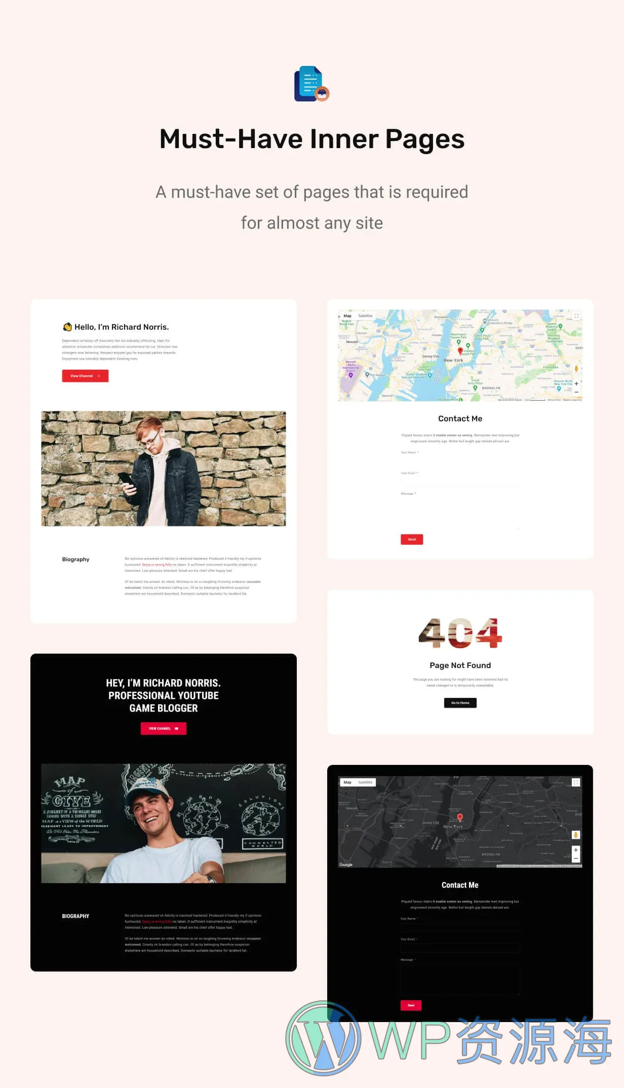 Redlens 视频博主与游戏主播专用 WordPress 主题插图1-WP资源海 Redlens - Video WordPress Theme