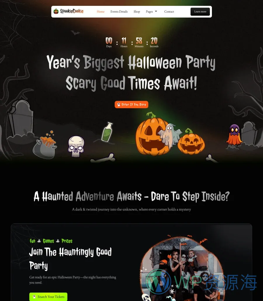SpookieCookie Landing Page