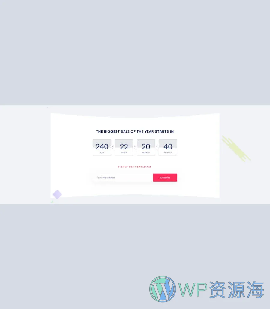 July4 Countdown Section For Gutenberg