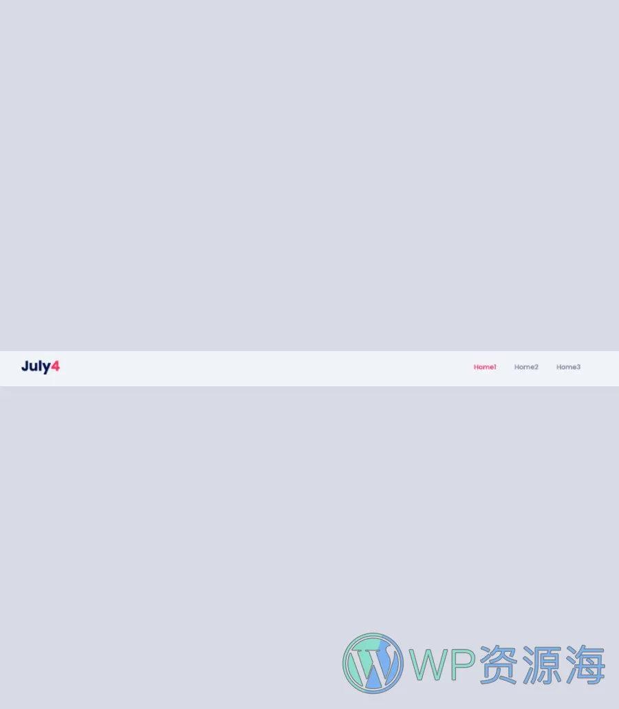 July4 Header Section For Gutenberg