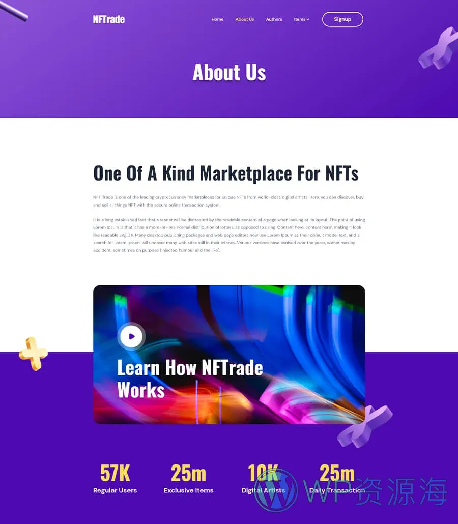 NFTrade About Page