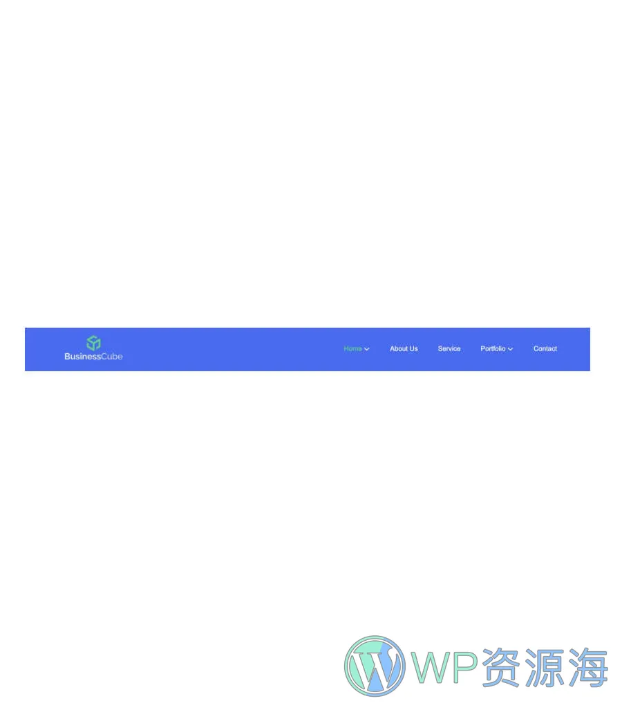 商业咨询Gutenberg网站模板_一键导入快速建站插图10-WP资源海 BusinessCube Header Section For Gutenberg