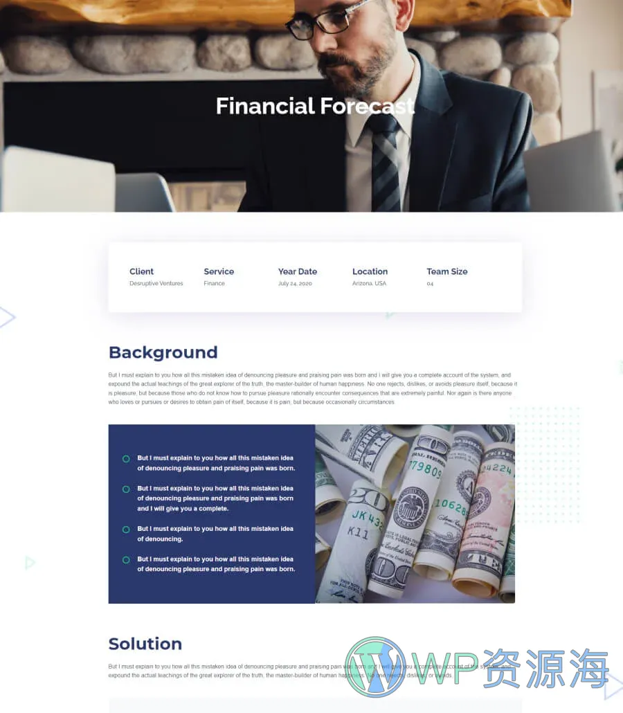 商业咨询Gutenberg网站模板_一键导入快速建站插图9-WP资源海 BusinessCube Portfolio Details Page For Gutenberg