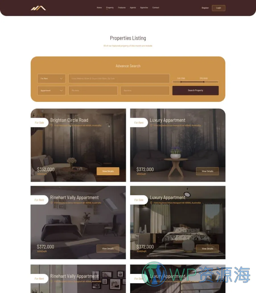 房产行业 ·Elementor网站模板_一键导入快速建站插图2-WP资源海 TemplatelyBuilders Property
