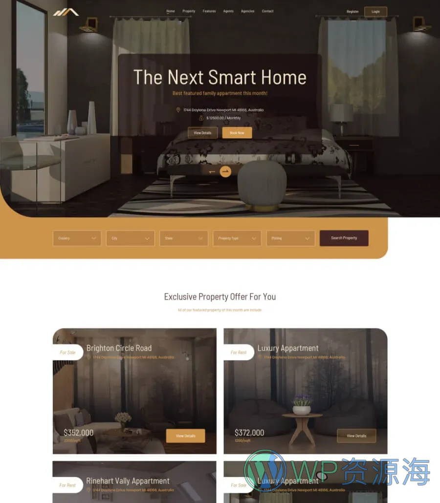 房产行业 ·Elementor网站模板_一键导入快速建站插图7-WP资源海 TemplatelyBuilders Header