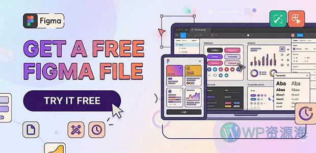 Blogzine 博客杂志 HTML 模板插图-WP资源海 Coderthemes Free Figma