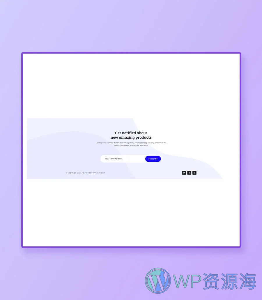 Medica Footer Section For Gutenberg